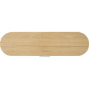 White - Side - Floso Bamboo Lid Plain Cutlery Set