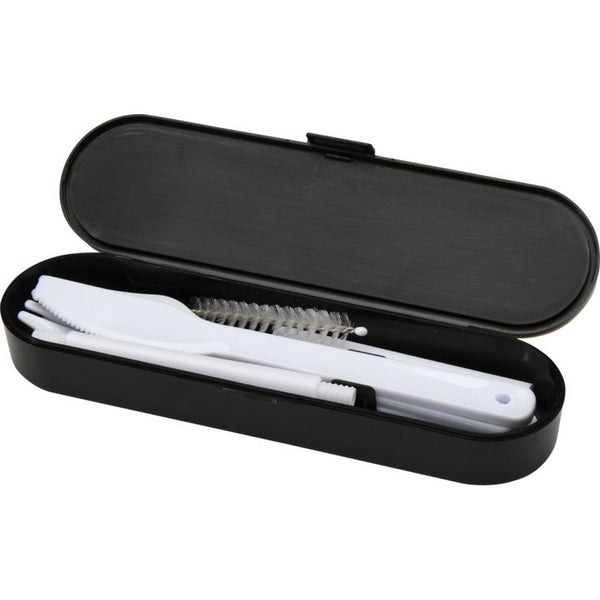 Black - Pack Shot - Floso Bamboo Lid Plain Cutlery Set