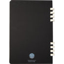 Black - Back - Floso Fil Hard Cover Recycled A5 Wirebound Notebook