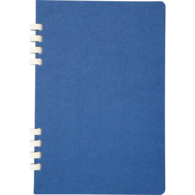 Navy - Front - Floso Fil Hard Cover Recycled A5 Wirebound Notebook