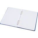 Navy - Side - Floso Fil Hard Cover Recycled A5 Wirebound Notebook