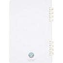 White - Back - Floso Fil Hard Cover Recycled A5 Wirebound Notebook