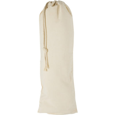 Natural - Back - Floso Nola Plain Cotton Drawstring Bag