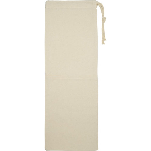 Natural - Front - Floso Nola Plain Cotton Drawstring Bag