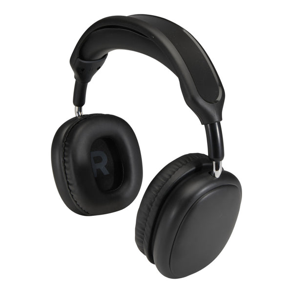 Black - Front - Floso Recycled Plastic Wireless Headphones