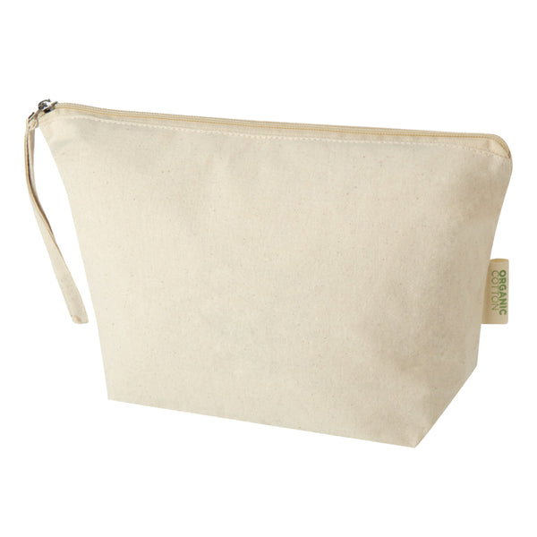 Natural - Front - Floso Organic 3L Cosmetic Bag
