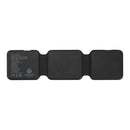 Black - Back - Floso Armus Recycled Plastic 3 in 1 Wireless Charging Pad