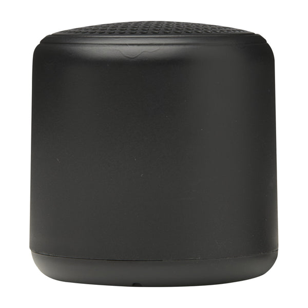Black - Side - Floso Velkis Recycled Plastic Wireless Speaker