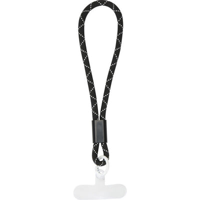 Black - Front - Floso Arich Phone Recycled Plastic Wristband