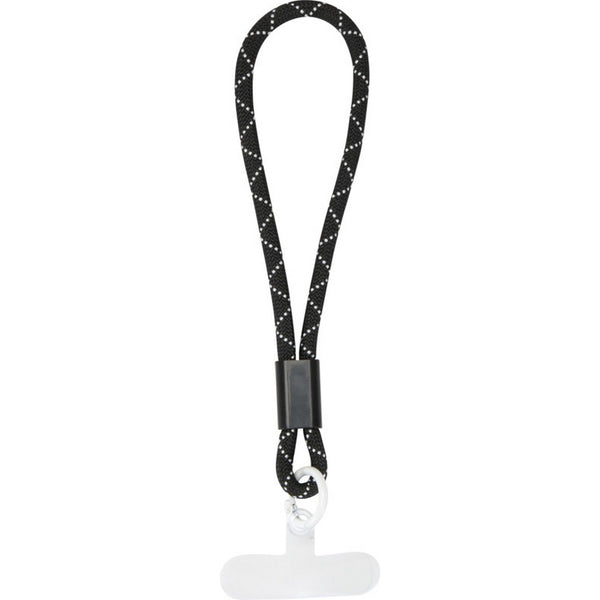 Black - Front - Floso Arich Phone Recycled Plastic Wristband