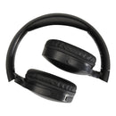 Black - Back - Floso Ancha Recycled Plastic Wireless Headphones