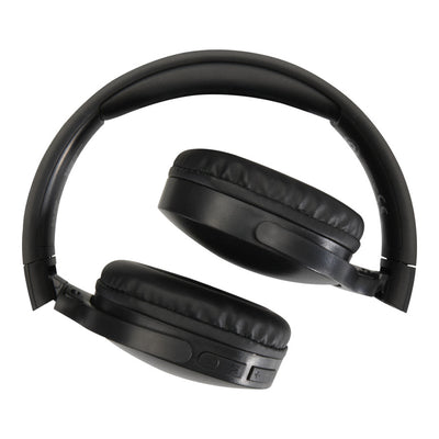 Black - Back - Floso Ancha Recycled Plastic Wireless Headphones