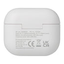 White - Pack Shot - Floso Altais Recycled Plastic Wireless Earbuds