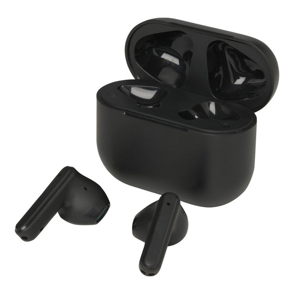 Black - Front - Floso Altais Recycled Plastic Wireless Earbuds