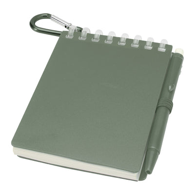 Heather Green - Side - Floso Lig Mini Notebook with Pen