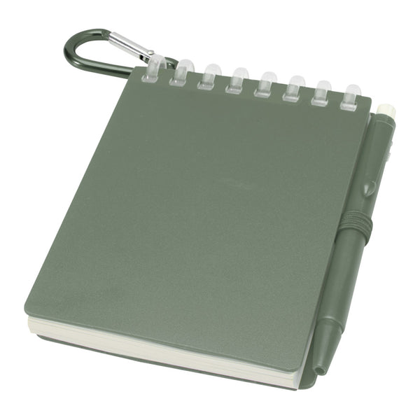 Heather Green - Side - Floso Lig Mini Notebook with Pen