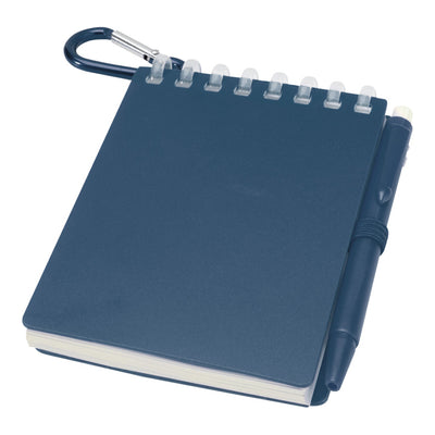 Ocean Blue - Side - Floso Lig Mini Notebook with Pen