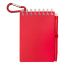 Red - Front - Floso Lig Mini Notebook with Pen