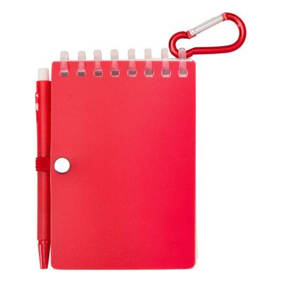 Red - Back - Floso Lig Mini Notebook with Pen
