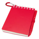 Red - Side - Floso Lig Mini Notebook with Pen