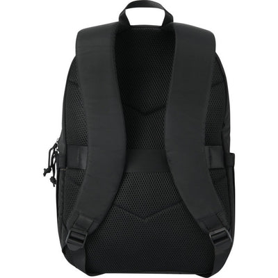Black - Back - Floso Puffer Recycled 18L Laptop Backpack
