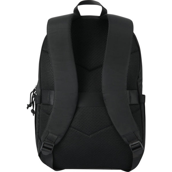 Black - Back - Floso Puffer Recycled 18L Laptop Backpack