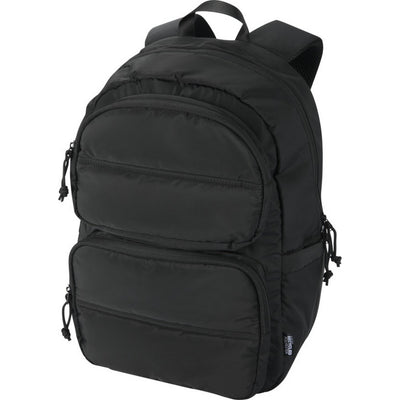 Black - Pack Shot - Floso Puffer Recycled 18L Laptop Backpack
