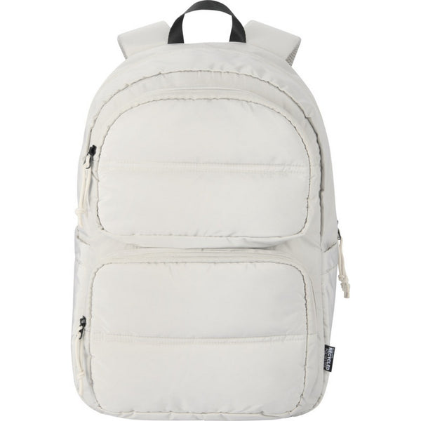 Sandstone - Front - Floso Puffer Recycled 18L Laptop Backpack