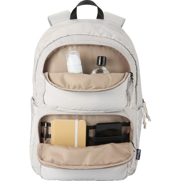 Sandstone - Side - Floso Puffer Recycled 18L Laptop Backpack