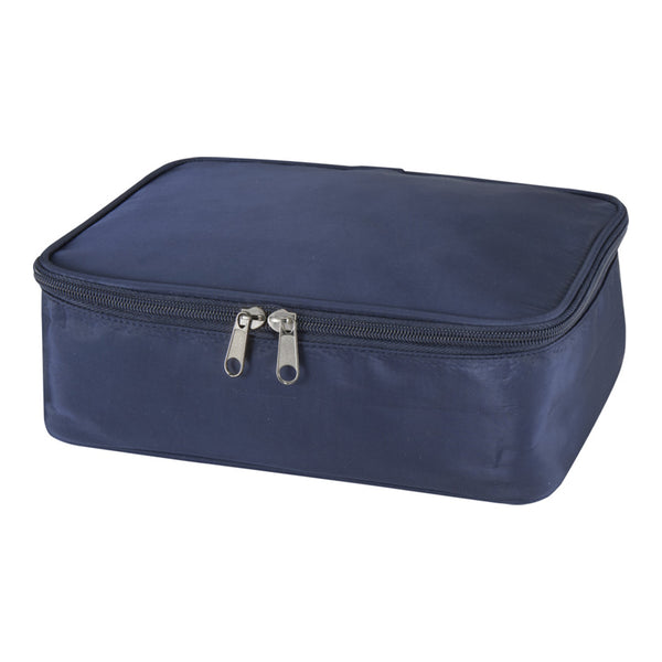 Navy - Front - Floso Muse RPET Makeup Organiser