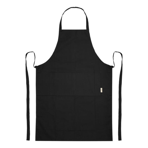 Black - Back - Floso Odisha Organic Cotton Apron