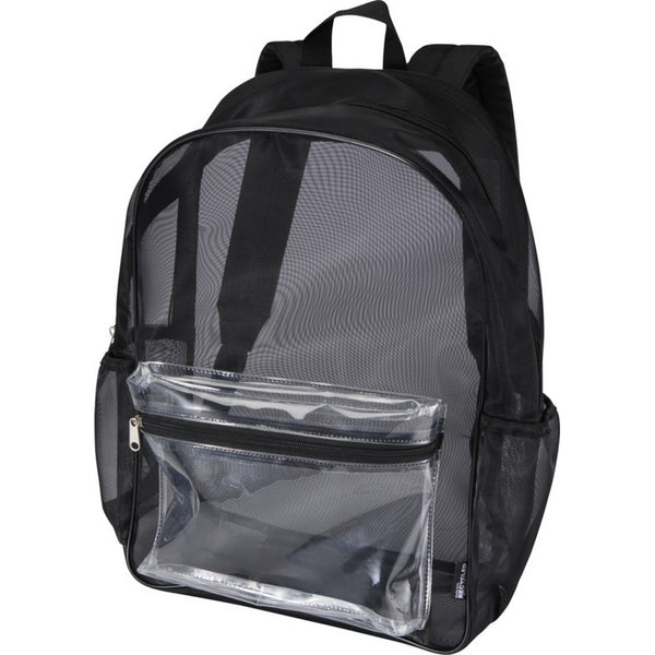 Black - Lifestyle - Floso Plain Mesh Backpack