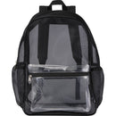 Black - Front - Floso Plain Mesh Backpack