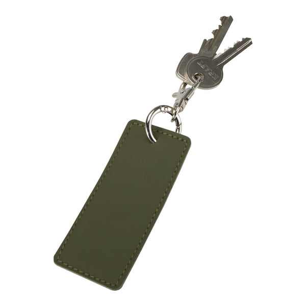 Forest Green - Back - Floso Resi Plus Rectangle Recycled Keyring