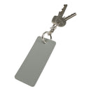 Grey - Back - Floso Resi Plus Rectangle Recycled Keyring