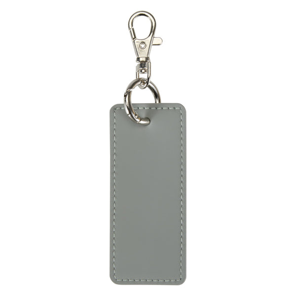 Grey - Lifestyle - Floso Resi Plus Rectangle Recycled Keyring