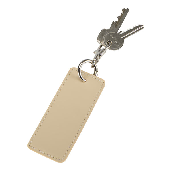 Oatmeal - Back - Floso Resi Plus Rectangle Recycled Keyring
