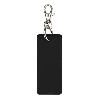 Black - Lifestyle - Floso Resi Plus Rectangle Recycled Keyring
