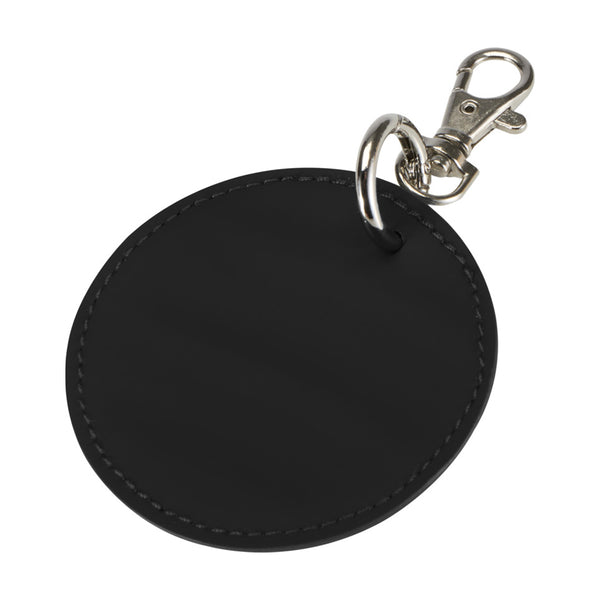 Black - Back - Floso Resi Plus Round Keyring