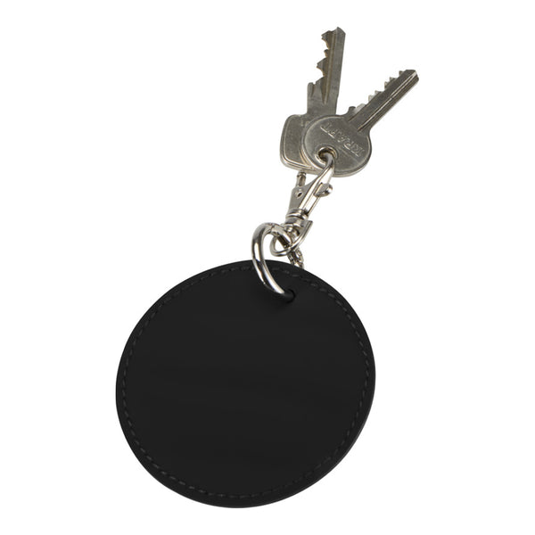 Black - Side - Floso Resi Plus Round Keyring