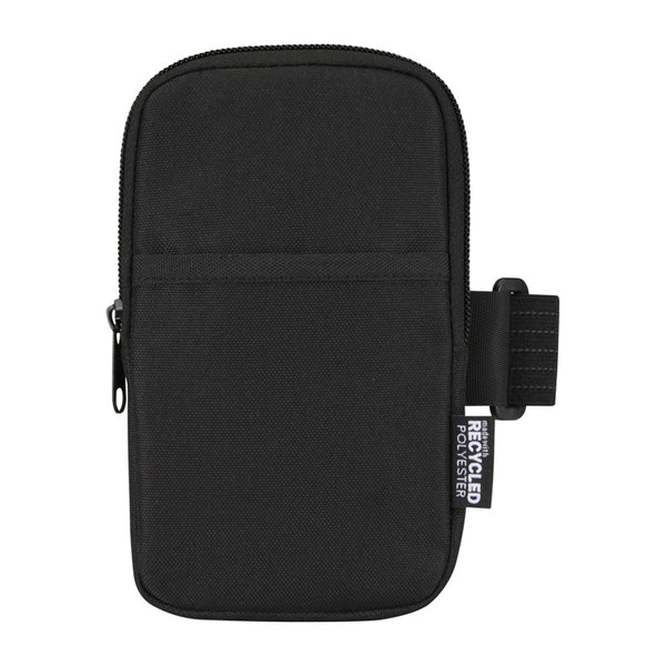 Black - Side - Floso Recycled Water Bottle Carry Bag
