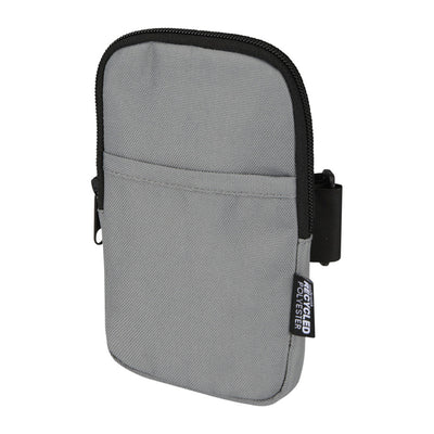 Grey - Front - Floso Recycled Water Bottle Carry Bag