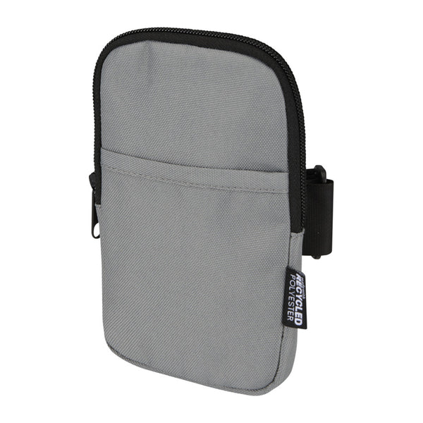 Grey - Front - Floso Recycled Water Bottle Carry Bag