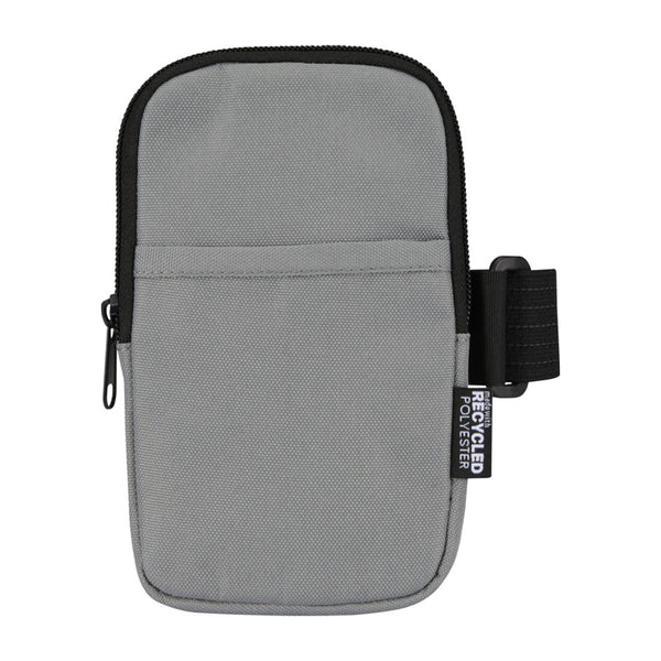 Grey - Side - Floso Recycled Water Bottle Carry Bag