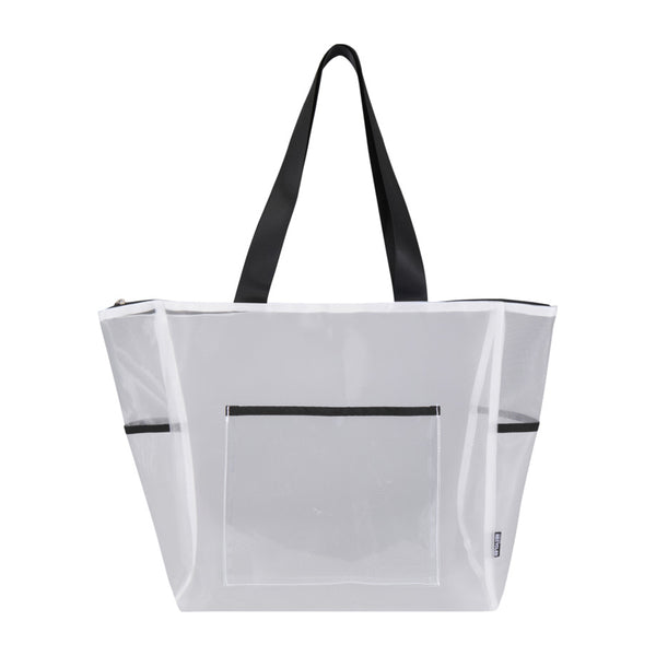 White - Back - Floso Mesh 23L Tote Bag