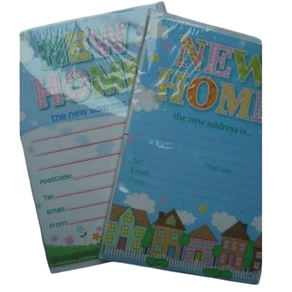 Multicoloured - Front - Floso New Home Cards (Pack of 20)