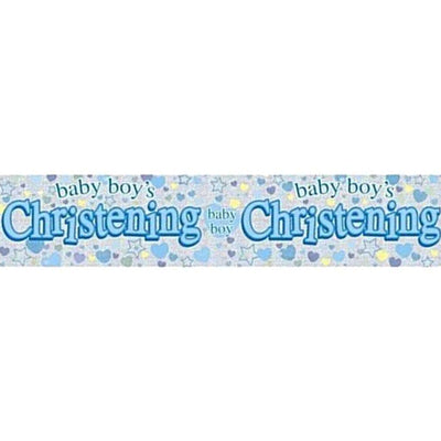 Blue - Back - Floso Giant Christening Banner