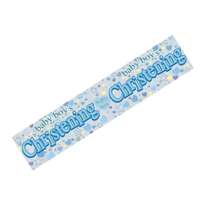 Blue - Front - Floso Giant Christening Banner