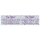 White-Purple - Front - Floso On Your Wedding Day Banner