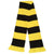 Yellow-Black - Front - FLOSO Unisex House Style Knitted Winter Scarf With Fringe